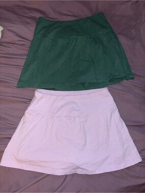 Women’s Green and Lilac wild fable cotton skorts bundle size Small